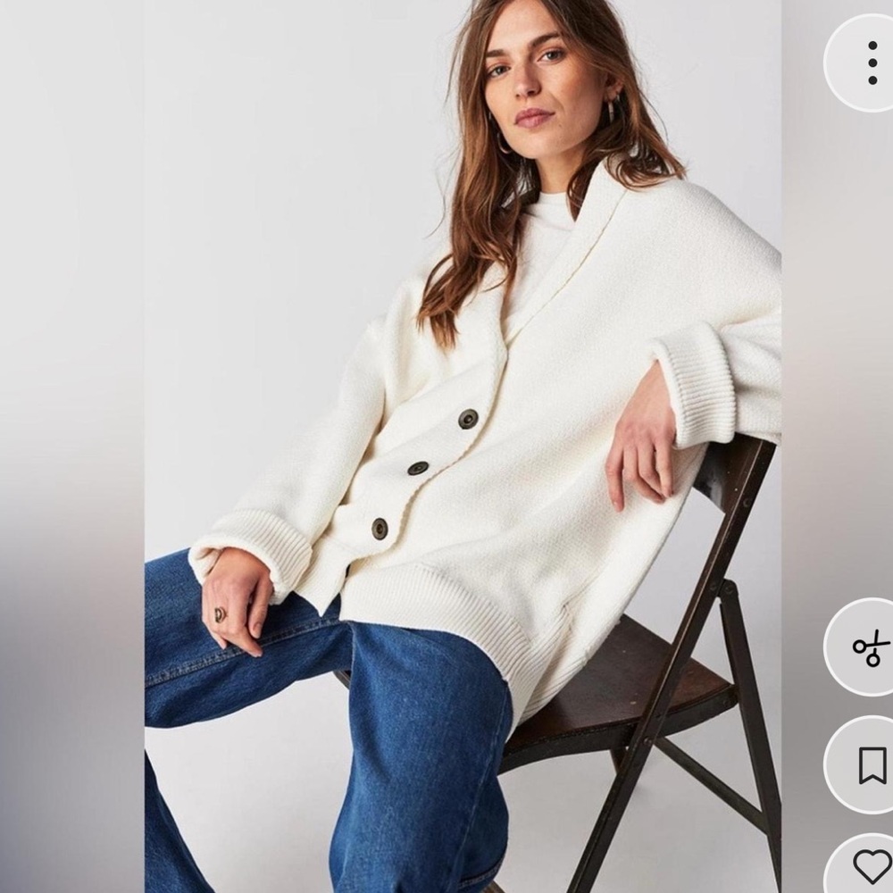 Free People Chamomile Button-Up Cardigan